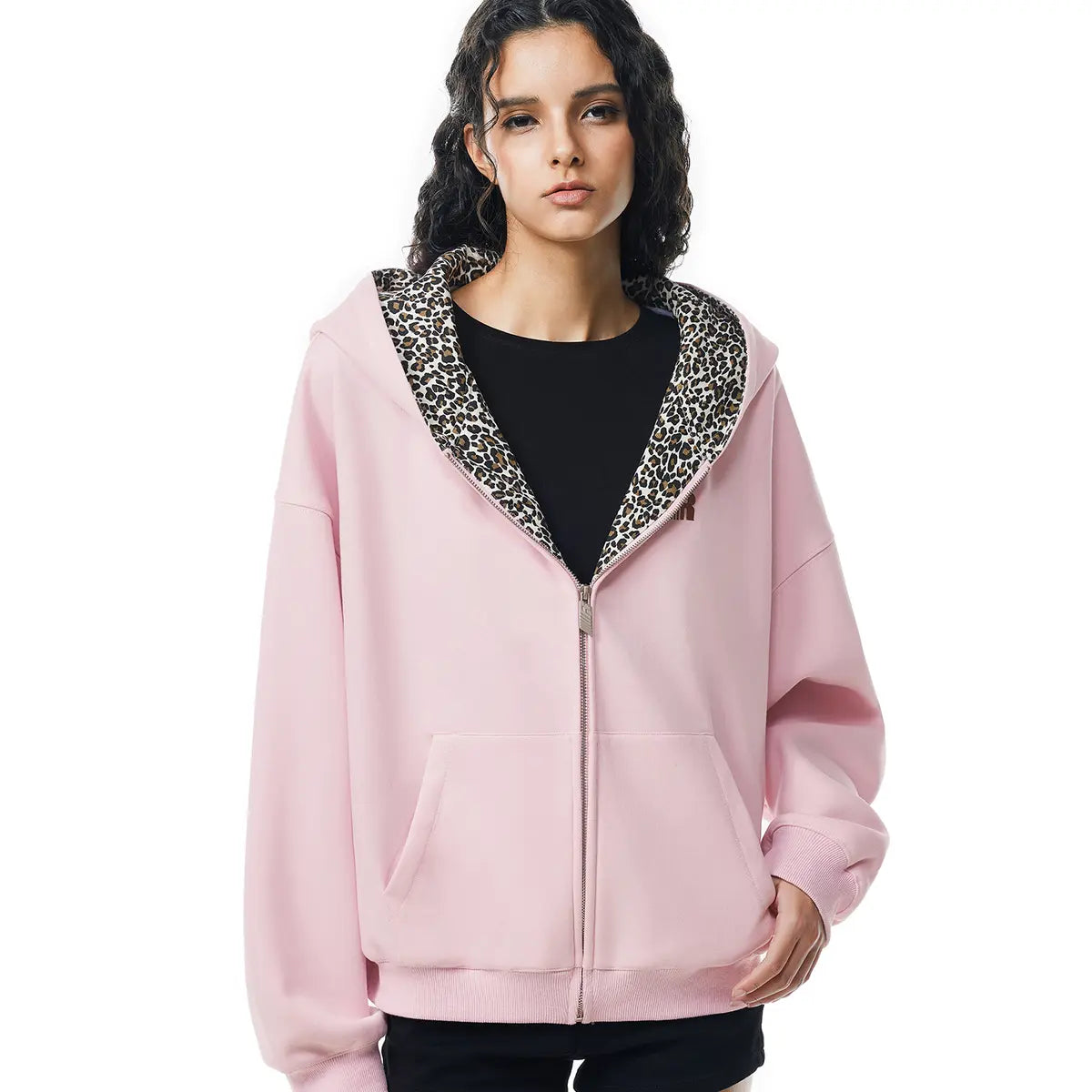 Leopard Print Oversized Hoodie & Wide Leg Loungewear Set