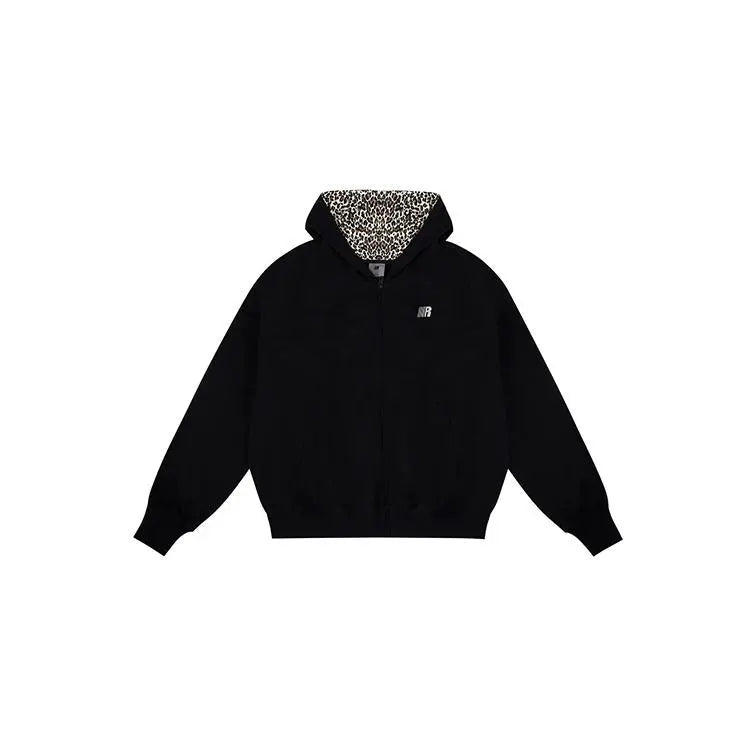 Leopard Print Oversized Hoodie & Wide Leg Loungewear Set