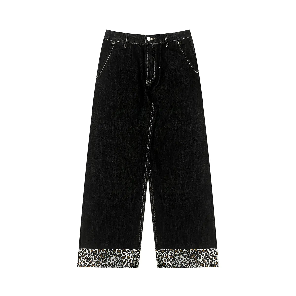 Leopard Print Oversized Hoodie & Wide Leg Loungewear Set